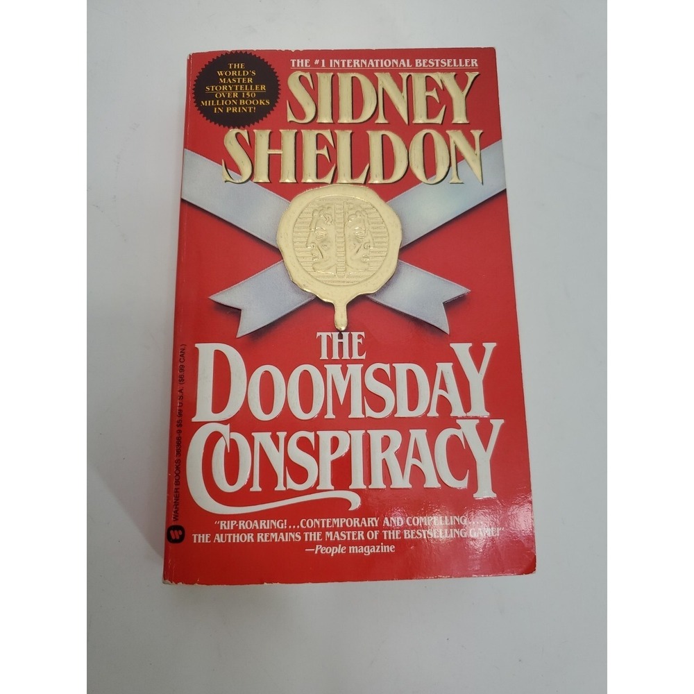Sidney Sheldon - The Doomsday Conspiracy - 1992  - paperback Good, Library stamp